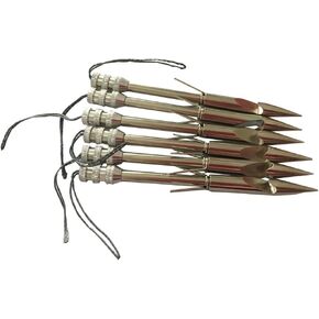 3.6" Stainless Steel Fishing Arrow Broadheads Slingshot Catapult Arrow Shaft Pack of 6