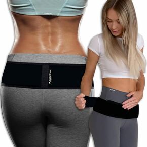 Sacroiliac SI Joint Hip Belt - Lower Back Support Brace for Men and Women - Pelvic Support Belt - Trochanter Belt - Sciatica Pelvis Lumbar Hip Pain Relief (Regular)