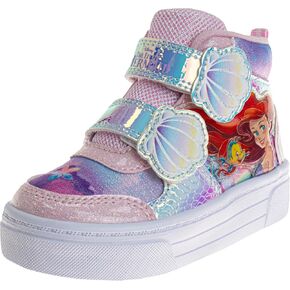 Minnie Mouse Frozen Anna Elsa Encanto Maribel Girls Sneakers Shoe - High Top Casual Canvas Characters Slip on Kids Shoes (Sizes 6-12 Toddler - Little Kid)