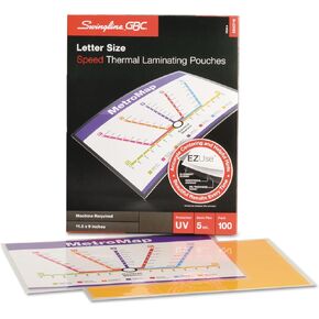 Swingline GBC 3200716 Fusion EZUse Premium Laminating Pouches 5 mil 11 1/2 x 9 100/Box