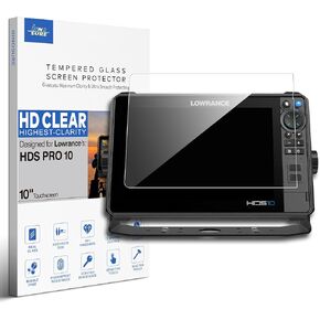 Premium Tempered Glass Screen Protector for Lowrance HDS PRO 12 Inch Touchscreen Fish Finders Accessories Anti Scratch (HD Clear)