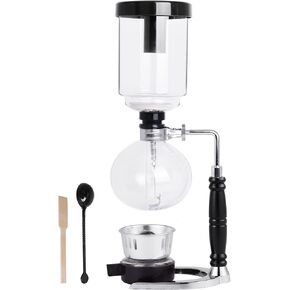 YUCHENGTECH Siphon Syphon Coffee Maker Tabletop Glass Siphon Pot Glass Technica Syphon Coffee Maker Siphon Vacuum Coffee Maker(5 Cups(600ml))