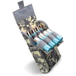 Shotgun Shell Holder 25 Round. Shotgun Shell Pouch Quick Access Tactical Molle Waist Pouch for 12 Gauge/20G