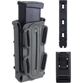 IDOGEAR Mag Pouch Pistol Magazine Pouches 9mm Softshell Adjustable Universal Mag Carrier .40 S&W .45 ACP with Belt&MOLLE Clips