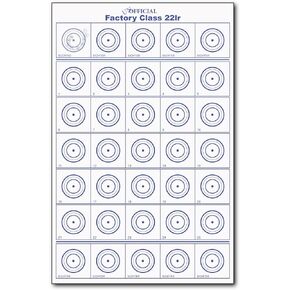22lr Targets - The Unofficial Factory Class 22lr Targets - 50 Targets per Pack