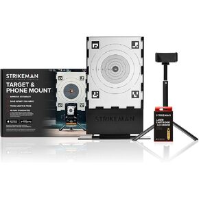Strikeman Dry-Fire Laser Training System - Great for Target Shooting Practice with Shotguns & Rifles - Kit Includes Access to Updated App (No Subscription Needed), Cartridge, Target & Phone Holder