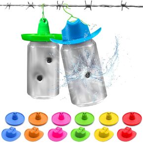 GoSports Outdoors Blast Hat Shooting Target Hangers 12 Pack - Turn 12oz Cans Into Hanging Shooting Targets