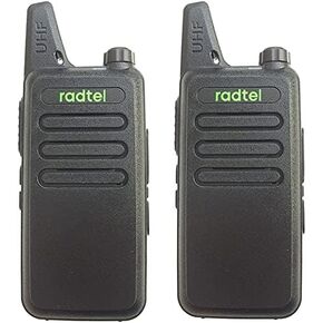 Radtel RT-10 Mini Two Way Radio Rechargeable Portable Walkie Talkie Adult, for Outdoor Camping Hiking Hunting Gift (2 Pack)