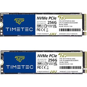 Timetec 512GBx10 (10 Pack) SSD NVMe PCIe Gen3x4 8Gb/s M.2 2280 3D NAND TLC 350TBW SLC Cache Read/Write Speed Up to 2,000/1,600 MB/s Internal Solid State Drive for PC Laptop and Desktop