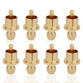 Monosaudio RCA Dust Caps 8Pcs RCA Shorting Plugs Audio RCA Male Plugs Shileding Caps Detachable Center Pin Noise Stopper Dust Proof Protectors for Audio,Speakers,Subwoofers,Amplifier(Rhodium Plated) in Kuwait