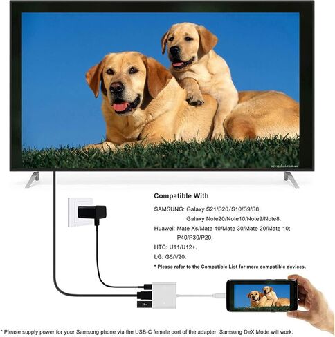 محول USB C إلى HDMI محول فيديو 4K من النوع C HDMI متعدد المنافذ AV محول USB 3.0 (فضي) in Saudi Arabia