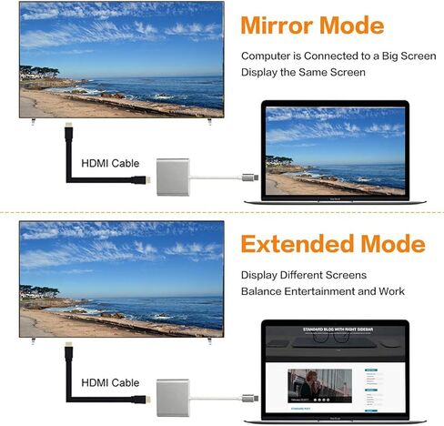 محول USB C إلى HDMI محول فيديو 4K من النوع C HDMI متعدد المنافذ AV محول USB 3.0 (فضي) in Saudi Arabia