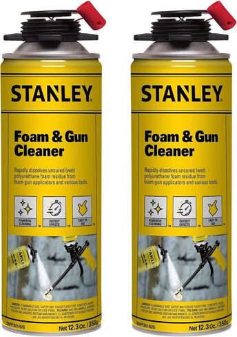 STANLEY Spray Foam Dispensing Gun Cleaner -1x12.3 oz, Uncured Expanding Polyurethane Foam Dissolver, 1 Pack in Kuwait