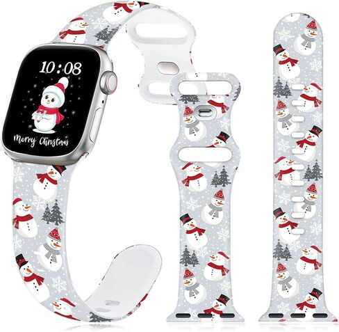 Christmas Fall Halloween Watch Band for Apple Watch, Silicone Holiday Hello Autumn Printed Strap Replacement for iWatch 1 2 3 4 5 6 7 8 Ultra 38mm 40mm 41mm 42mm 44mm 45mm 49mm , Thanksgiving gift for women men in Kuwait
