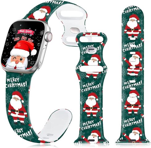 عيد الميلاد الخريف عيد الهالوين حزام ساعة لساعة أبل، سيليكون عطلة مرحبا الخريف المطبوعة حزام استبدال لiWatch 1 2 3 4 5 6 7 8 الترا 38 مم 40 مم 41 مم 42 مم 44 مم 45 مم 49 مم، هدية عيد الشكر للنساء والرجال in Kuwait