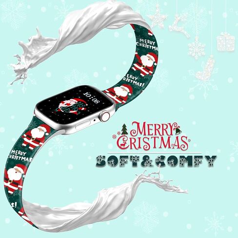 عيد الميلاد الخريف عيد الهالوين حزام ساعة لساعة أبل، سيليكون عطلة مرحبا الخريف المطبوعة حزام استبدال لiWatch 1 2 3 4 5 6 7 8 الترا 38 مم 40 مم 41 مم 42 مم 44 مم 45 مم 49 مم، هدية عيد الشكر للنساء والرجال in Kuwait