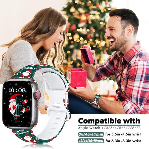 عيد الميلاد الخريف عيد الهالوين حزام ساعة لساعة أبل، سيليكون عطلة مرحبا الخريف المطبوعة حزام استبدال لiWatch 1 2 3 4 5 6 7 8 الترا 38 مم 40 مم 41 مم 42 مم 44 مم 45 مم 49 مم، هدية عيد الشكر للنساء والرجال in Kuwait