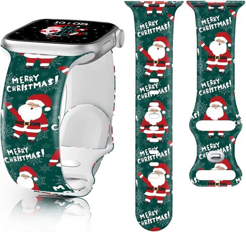 عيد الميلاد الخريف عيد الهالوين حزام ساعة لساعة أبل، سيليكون عطلة مرحبا الخريف المطبوعة حزام استبدال لiWatch 1 2 3 4 5 6 7 8 الترا 38 مم 40 مم 41 مم 42 مم 44 مم 45 مم 49 مم، هدية عيد الشكر للنساء والرجال in Kuwait