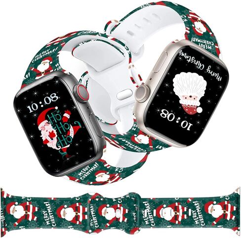 عيد الميلاد الخريف عيد الهالوين حزام ساعة لساعة أبل، سيليكون عطلة مرحبا الخريف المطبوعة حزام استبدال لiWatch 1 2 3 4 5 6 7 8 الترا 38 مم 40 مم 41 مم 42 مم 44 مم 45 مم 49 مم، هدية عيد الشكر للنساء والرجال in Kuwait