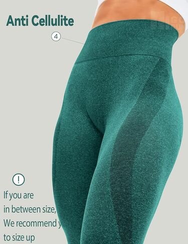 HIGORUN Women Seamless Leggings Smile Contour High Waist Workout Gym Yoga Pants in Kuwait