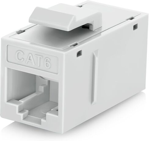 مقرنة حجر الزاوية Everest RJ45 CAT6 باللون الأبيض (24 حزمة) - مقرنة RJ45، مقرنة إيثرنت، مقرنة Cat6، مقرنة إيثرنت كيستون، مقرنة Cat 6، مقابس Cat6 Keystone، مقبس Cat 6 Keystone، مقرنة RJ45 Keystone in Saudi Arabia