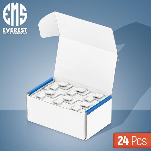 مقرنة حجر الزاوية Everest RJ45 CAT6 باللون الأبيض (24 حزمة) - مقرنة RJ45، مقرنة إيثرنت، مقرنة Cat6، مقرنة إيثرنت كيستون، مقرنة Cat 6، مقابس Cat6 Keystone، مقبس Cat 6 Keystone، مقرنة RJ45 Keystone in Saudi Arabia