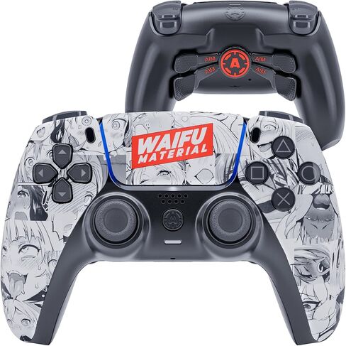 وحدات تحكم AimControllers متوافقة مع وحدة تحكم PS5 والكمبيوتر الشخصي | وحدة تحكم ألعاب لاسلكية مخصصة مع 4 مجاذيف V3 خلفية قابلة لإعادة التعيين | اكسسوارات العاب الكترونيات | أهيغاو in Kuwait