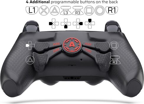 وحدات تحكم AimControllers متوافقة مع وحدة تحكم PS5 والكمبيوتر الشخصي | وحدة تحكم ألعاب لاسلكية مخصصة مع 4 مجاذيف V3 خلفية قابلة لإعادة التعيين | اكسسوارات العاب الكترونيات | أهيغاو in Kuwait