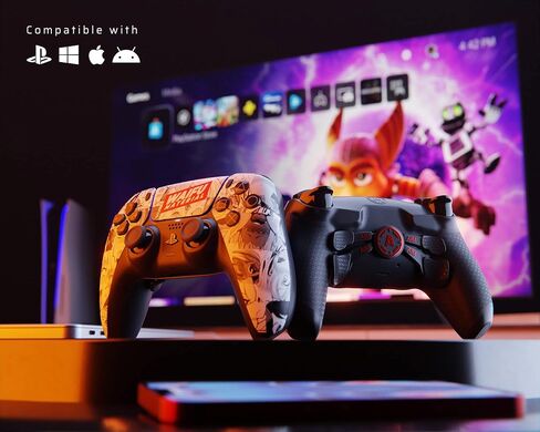 وحدات تحكم AimControllers متوافقة مع وحدة تحكم PS5 والكمبيوتر الشخصي | وحدة تحكم ألعاب لاسلكية مخصصة مع 4 مجاذيف V3 خلفية قابلة لإعادة التعيين | اكسسوارات العاب الكترونيات | أهيغاو in Kuwait