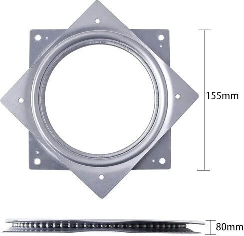 قرص دوار ليزي سوزان مقاس 6 بوصات بوزن 500 رطل من الصلب محمل كروي صينية دوارة خزانة طاولة متينة وقوية منخفضة المستوى in Kuwait
