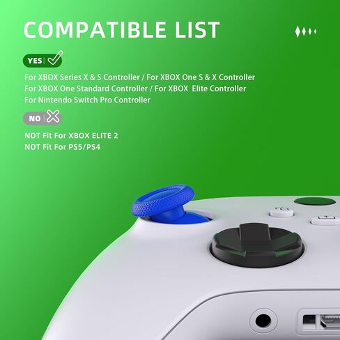 عصا تحكم eXtremeRate EDGE قابلة للتبديل لوحدة تحكم Xbox Core، عصا تحكم تناظرية زرقاء قابلة للتبديل لأجهزة Xbox One S/X، وحدة تحكم Xbox Elite V1، لوحدة تحكم Nintendo Switch Pro in Saudi Arabia