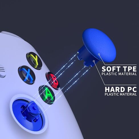 عصا تحكم eXtremeRate EDGE قابلة للتبديل لوحدة تحكم Xbox Core، عصا تحكم تناظرية زرقاء قابلة للتبديل لأجهزة Xbox One S/X، وحدة تحكم Xbox Elite V1، لوحدة تحكم Nintendo Switch Pro in Saudi Arabia