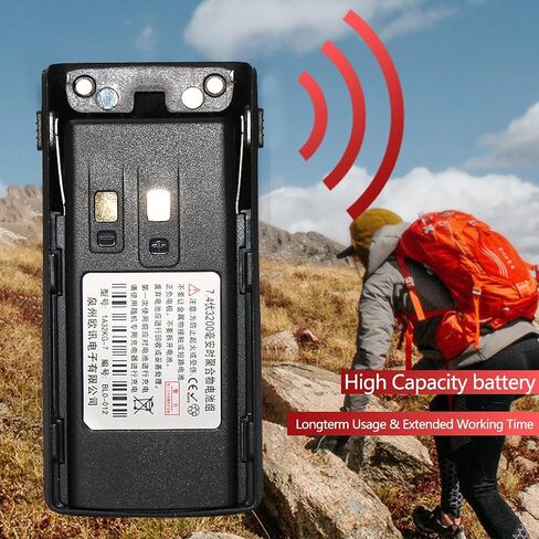 Wouxun Battery Replacement 7.4V 3200mAh for Wouxun KG-UV9D KG-UV9Dplus KG-UV9D Mate Two Way Radio with Type C Charger Cable in Saudi Arabia