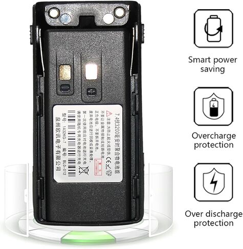 Wouxun Battery Replacement 7.4V 3200mAh for Wouxun KG-UV9D KG-UV9Dplus KG-UV9D Mate Two Way Radio with Type C Charger Cable in Saudi Arabia