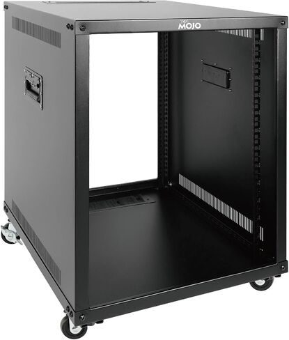12U Portable Rolling Network Rack，4-Post Mobile Open Frame Server Rack with Wheels,Free Standing Server Cabinet for Computer/Data/AV/IT Equipment/Network Equipment in Saudi Arabia