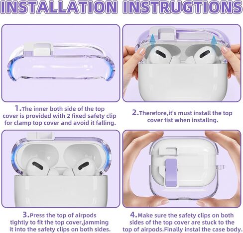 Clear Case for AirPods Pro 2nd/1st Generation Case, Secure Lock Case for Apple Airpod Pro 2&1 Gen Case Cover with Silicone Wrist Strap Cute Candy Keychain for Women,Pink in Saudi Arabia