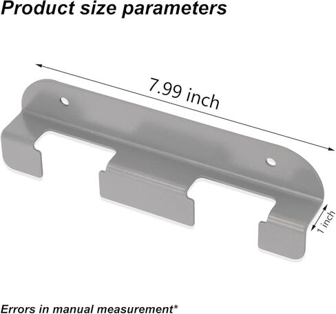 حامل بطارية معدني عالي الجودة بفتحتين من Fennoral لبطارية Snow Joe 24VBAT 24 فولت 2.0 أمبير، حامل بطارية يناسب ورش العمل/الأرفف المختلفة - رمادي (2) in Kuwait