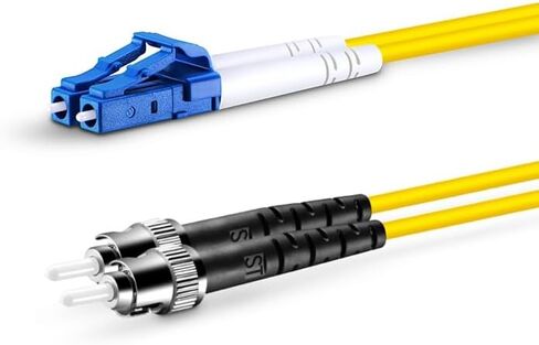 Fibergaga-OS2 LC/UPC to ST/UPC Fiber Patch Cable,Single-Mode Fiber, Duplex 9/125µm,OD 2.0mm Fiber Optic Cable,Jumper Optical Patch Cord,Length Option: 1M(3ft)-100M(328ft)-2M(7ft) in Kuwait