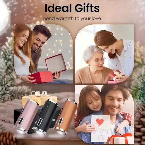 Hand Warmer Power Bank,5000mAh Pocket Portable Hands Heater,Rechargeable Hand Warmers with LED Display,Portable Reusable Pocket Heater for Raynauds,Hunting,Camping,Golf in Saudi Arabia
