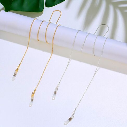 Frienda 6 Pieces Eyeglass Chains Elegant Eyewear Retainer Beaded Eyeglass Strap Holder in Kuwait
