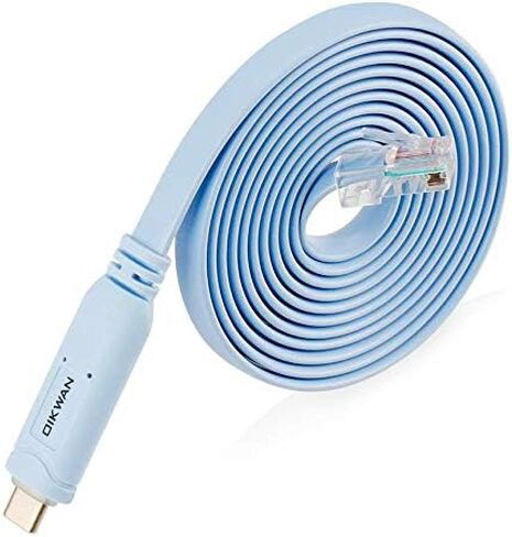 USB-C Cisco Console Cable,OIKWAN 6ft USB Type C to RJ45 Serial Adapter Essential Accessory of Cisco, NETGEAR, Ubiquity, LINKSYS, TP-Link Routers/Switches for Laptops in Saudi Arabia