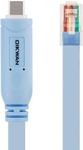 USB-C Cisco Console Cable,OIKWAN 6ft USB Type C to RJ45 Serial Adapter Essential Accessory of Cisco, NETGEAR, Ubiquity, LINKSYS, TP-Link Routers/Switches for Laptops in Saudi Arabia