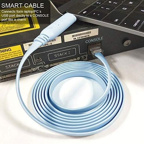 USB-C Cisco Console Cable,OIKWAN 6ft USB Type C to RJ45 Serial Adapter Essential Accessory of Cisco, NETGEAR, Ubiquity, LINKSYS, TP-Link Routers/Switches for Laptops in Saudi Arabia