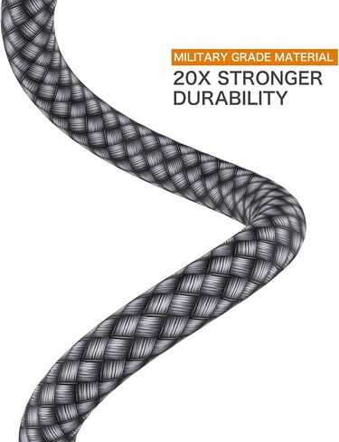 Short USB C to USB C 60W Cable(2 Pack 0.5Ft), Type C Fast Charging Nylon Braided Cord Compatible with iPhone 16/15 Pro/15 Pro Max Android Samsung Galaxy S24/S23/S22/ Ultra,Air 2020, iPad Pro,Google in Kuwait