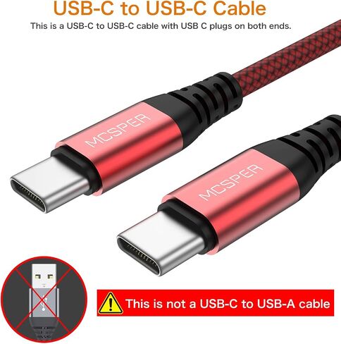 Short USB C to USB C 60W Cable(2 Pack 0.5Ft), Type C Fast Charging Nylon Braided Cord Compatible with iPhone 16/15 Pro/15 Pro Max Android Samsung Galaxy S24/S23/S22/ Ultra,Air 2020, iPad Pro,Google in Kuwait