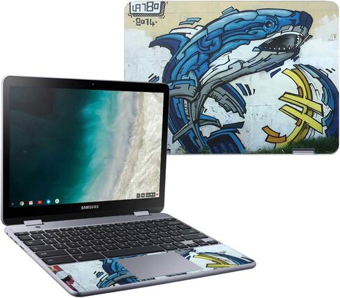 MightySkins Skin Compatible with Samsung Chromebook Plus LTE (2018) - Cartoon Mania | Protective, Durable, and Unique Vinyl wrap Cover | Easy to Apply, Remove, and Change Styles | Made in The USA in Saudi Arabia