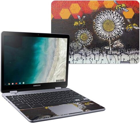 MightySkins Skin Compatible with Samsung Chromebook Plus LTE (2018) - Cartoon Mania | Protective, Durable, and Unique Vinyl wrap Cover | Easy to Apply, Remove, and Change Styles | Made in The USA in Saudi Arabia