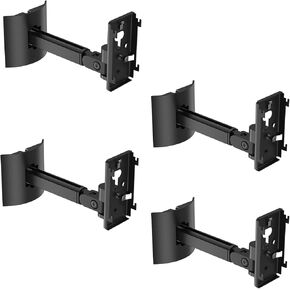 Dinghosen Wall/Ceiling Mount Bracket for UB-20 Series II ST535 ST525 ST520 535III 525III CM520 Virtually Invisible 300 Lifestyle 600 SoundTouch JC-II AM6-V AM10-V AM10IV Black (Set of 4)
