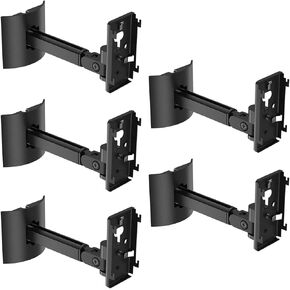 Dinghosen Wall/Ceiling Mount Bracket for UB-20 Series II ST535 ST525 ST520 535III 525III CM520 Virtually Invisible 300 Lifestyle 600 SoundTouch JC-II AM6-V AM10-V AM10IV Black (Set of 5)