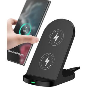 15W Fast Google Wireless Charger Stand, Qi Certified Wireless Charging Station for Google Pixel 9 Pro XL 8 7a 6Pro 5, Android Phone Wireless Charging Stand for Galaxy S24 S23 Note 20 iPhone 16 15 Pro